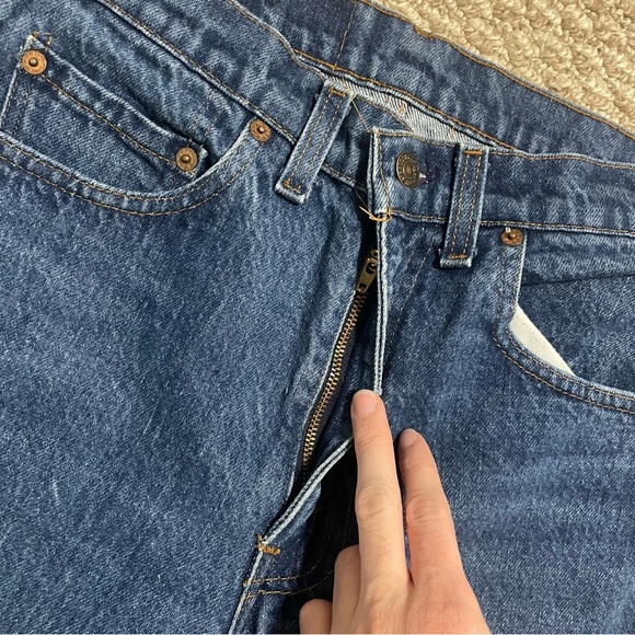 Levi's 505 Blue Jean Shorts - Picture 3 of 7